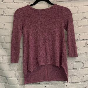 5/$20 Kids Girls Old Navy Long Hi Lo Long Sleeve Shirt Size S (6/7)